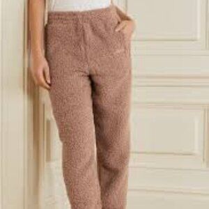 NWT SKIMS Teddy Jogger Lounge Pants in Tiger's Eye Size Small